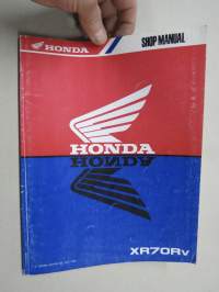 Honda XR70Rv Shop Manual -korjaamokirja