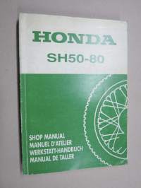 Honda SH50-80 Shop Manual / Manuel d´atelier / Werkstatt-Handbuch / Manual de taller -korjaamokirja