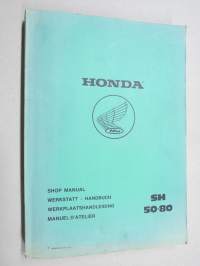 Honda SH50-80 Shop Manual / Manuel d´atelier / Werkstatt-Handbuch / Manual de taller -korjaamokirja