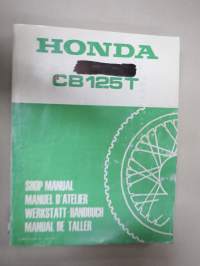 Honda CB125T Shop Manual / Manuel d´atelier / Werkstatt-Handbuch / Manual de taller -korjaamokirja