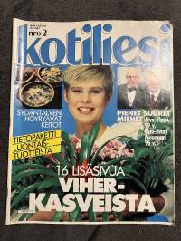 Kotiliesi 1987 nr 2, Toivo Anttonen talonmies, maljakot