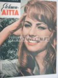 Elokuva-Aitta 1961 nr 19 Tarja Nurmen ja Ville-Veikko Salminen, kihlajaismatka Lappiin