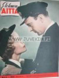 Elokuva-Aitta 1953 nr 8, kansikuva Donald Sinden ja Virginia McKenna, Kyllikki Forsell, Ingmar Bergman: filmi on kappale itseäni ja elämääni