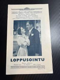 Loppusointu / Slutackord -käsiohjelma pääosissa / i huvudrollerna Theodor Loos, Lil Dagover