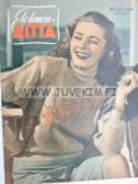 Elokuva-Aitta 1949 nr 21 (kannessa Eleanor Parker), Ritva Arveloa ja Matti Oravistoa tapaamassa, Susan Hayward, Hollywoodin 