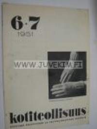 Kotiteollisuus 1951 nr 6-7