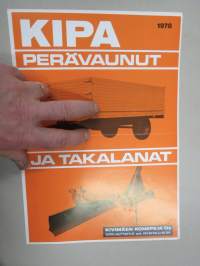 Kipa  perävaunut ja takalanat 1978 -myyntiesite