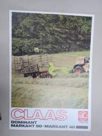 Claas Dominat, Markant 50, Markant 40 paalain -myyntiesite