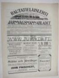 Rautatieläislehti Järnvägsmannabladet 1913 nr 6