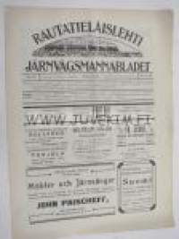 Rautatieläislehti Järnvägsmannabladet 1913 nr 15