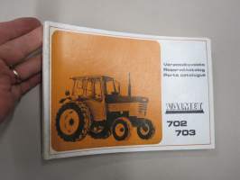 Valmet 702, 703 traktori varaosakuvasto / Reservdelskatalog / Parts Catalogue