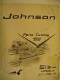 Johnson CD-CDL-16 5.5 hp 1959 parts catalog