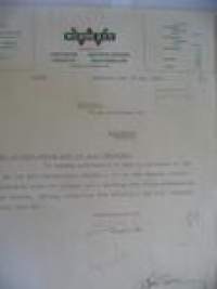 Wilson & Co Linjetrafik Spedition Skepsklarering Asiakirja 1940