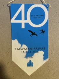 Karavaanipäivät 14-16.5.2004 -matkailuviiri, isokoko / souvenier pennant