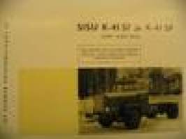 Sisu Jyry-Sisu K-41 ST ja K-41 SP 4x2 myyntiesite. A-4 kokoinen myyntiesite, etulehdellä 