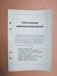 Työvaljaiden vakiointimääräykset 1956 - Työtehoseura