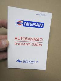 Nissan autosanasto englanti-suomi
