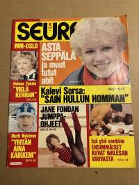 Seura 1982 nr 8, Eero Nelimarkka, Helena Takalo, Matti Nykänen, Pentti Kouri, Sanna Majanlahti