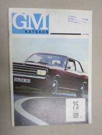 GM Katsaus 1966 nr 4, sis. mm. seur. artikkelit / kuvat / mainokset; GM suomessa 25 vuotta - historiaa, Uudet Vauxhall Viva & Opel Rekord, Amerikkalaisia uutuuksia,