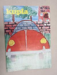 Kupla 1972 nr 1 -Volkswagen asiakaslehti, Uusi VW-computer diagnoosi, Pulla-auto, Leo Kinnunen voittajakuva, Kansikuva Päivi Palomäki 11 v. piirustus, ym.