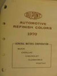GM Automotive Colors vm. 1970
