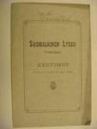 Suomalainen Lyseo Turussa. Kertomus lukuvuodelta 1894-1895