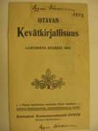 Otavan kevätkirjallisuus 1902