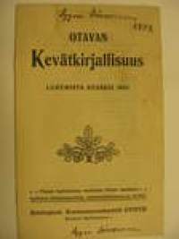 Otavan kevätkirjallisuus 1902