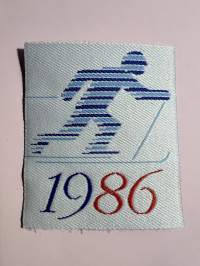 1986 Hiihtomerkki -kangasmerkki / badge