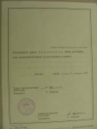 Ylipursimies August Lipsonen Erokirja Turun Laivastoasema 1964