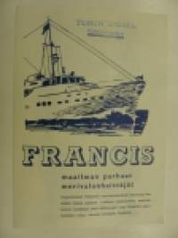 Francis merivalonveittäjät -myyntiesite