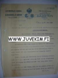 J.Levinson &  CO Odessa 10/23.3 1905 -asiakirja