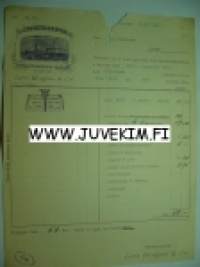 Ångbåtsagentur Lars Krogius & C:o. Helsingfors/Helsinki 7.3.1914 -asiakirja