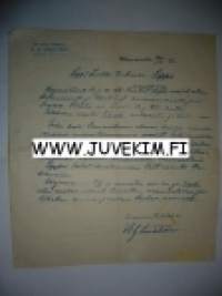 7:n piirin Wakaaja K. G. Lindström Wammala 30.11.1917 -asiakirja