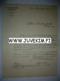 J. F. Wanhanen Kangaskauppa 28.1.1915 -asiakirja