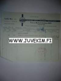 Turun Asfalttitehdas O.Y. Turku 28.5.1938 -asiakirja