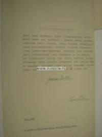 Herbert Emerik Aalto -asiakirja Suomen Valtion Rautatiet Pääjohtaja 1938