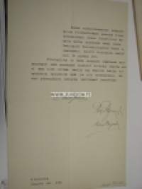 Herbert Emerik Aalto -Suomen Valtion Rautatiet, anomus sivutoimeen 1913