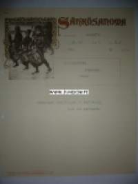 Ylitirehtööri Stenfors Vaasa 26.10.1936 -sähkösanoma