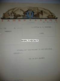 Ylijohtaja A. V. Stenfors Vaasa 26.10.1936 -sähkösanoma