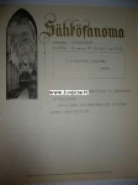 Ylitirehtööri Stenfors Jyväskylä 26.10.1936 -sähkösanoma