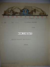 Ylijohtaja Stenfors Vaasa 26.10.1936 -sähkösanoma