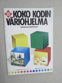 Koko kodin väriohjelma  - Tikkurilan Väritehtaat -maaliesite, sisältää myös ulko- ja sisämaalausohjeet