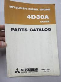 Mitsubishi 4D30A Diesel Engine Canter 9882C-99901 Nov. 1980 Parts Catalog -varaosaluettelo