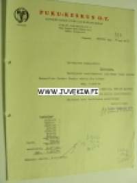 Puku-Keskus O.Y, Viipuri 16.3.1933 -asiakirja