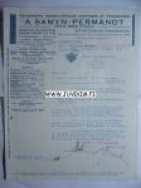 A. Samyn -Permandt Anvers 27.11.1939 -asiakirja