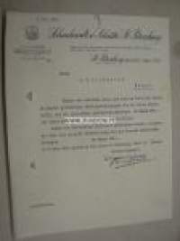 Schuchard & Schütte St. Petersburg 4. / 17. 9.1912 -asiakirja