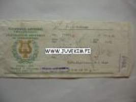 Yliopiston Apteekki Turku 1964 -signatuuri