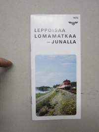 Leppoisaa lomamatkaa 1973 - junalla - VR matkailulippu / kiertomatkat -myyntiesite