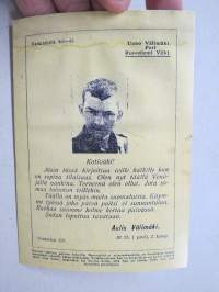 Vankileirillä 6.6.1943 - Kotiväki! ...olen nyt Venäjällä vankina... (Uuno Välimäki, Pori) -neuvostoliittolainen lentolehtinen, josta tehty postikortti